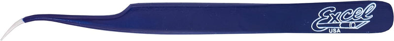 Excel 30423 Slant Point Tweezers, Blue