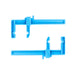 Excel 55663 Small Clamps, 1" x 3-1/2"