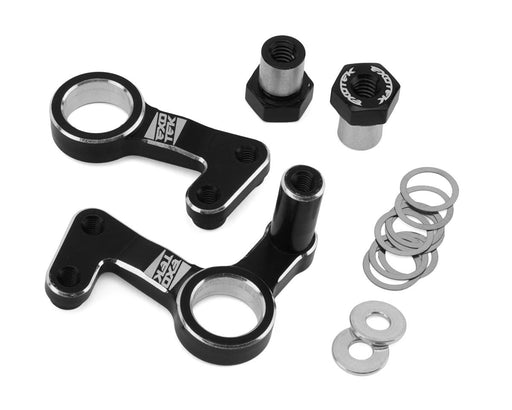 Exotek 2364 Black Team Associated RC10 Aluminum HD Steering Bellcrank Set