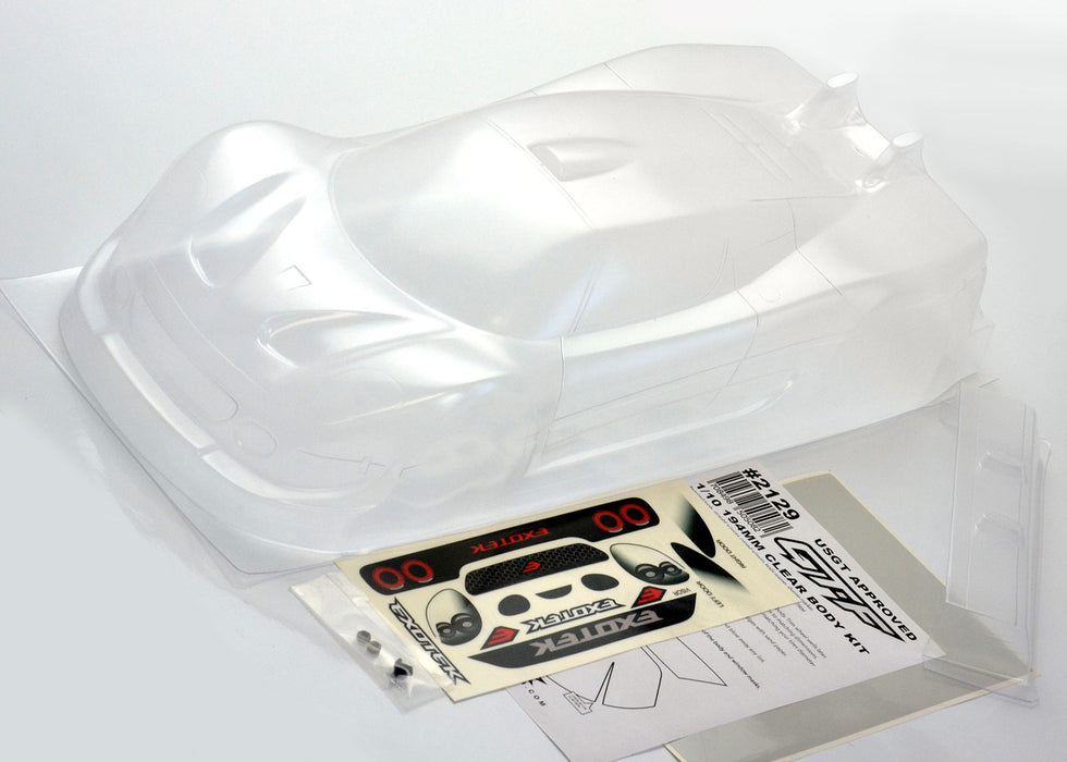 Exotek 2129 1/10 USGT GTF 194mm Clear Body with Wing