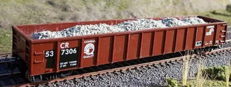 F&N Hobbies 81211 HO Scale Gravel Load for Athearn/MDC 52' Mill Gondola (2 Pack)