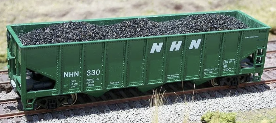 F&N Hobbies 81217 HO Scale Coal Load for Athearn/MDC 40' 3 Bay Hopper (2 Pack)