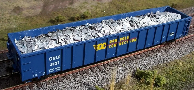 F&N Hobbies 81305 HO Scale Scrap Aluminum Load for Atlas Thrall Gondola