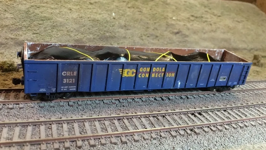 F&N Hobbies 81306 HO Scale Tarp Covered Dirt Load for Atlas Thrall Gondola