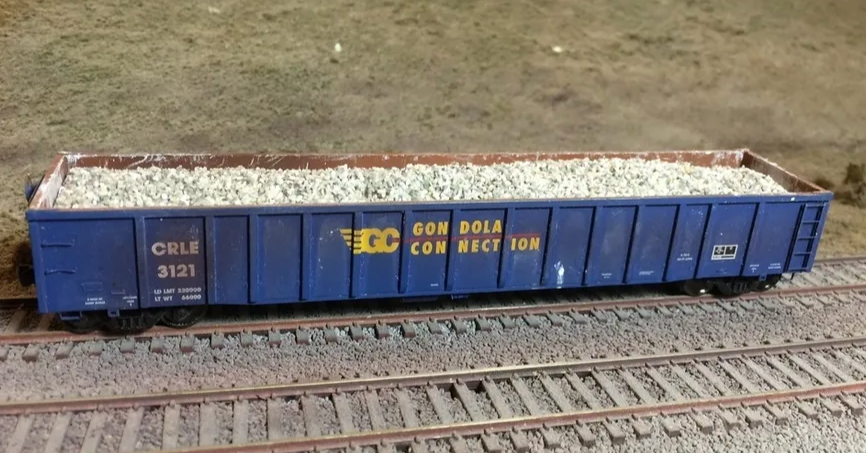 (2 Pack)F&N Hobbies 81307 HO Scale Gravel Load for Atlas Thrall Gondola