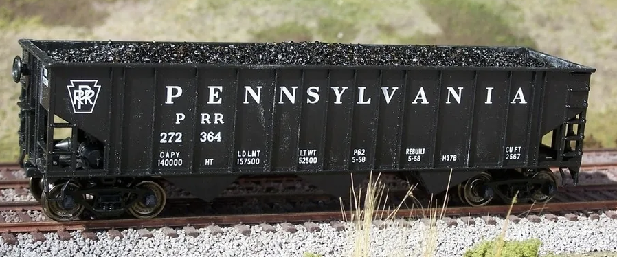 F&N Hobbies 81405 HO Scale Coal Load for Bowser/Stewart 70 Ton 13 Panel Hopper (2 Pack)