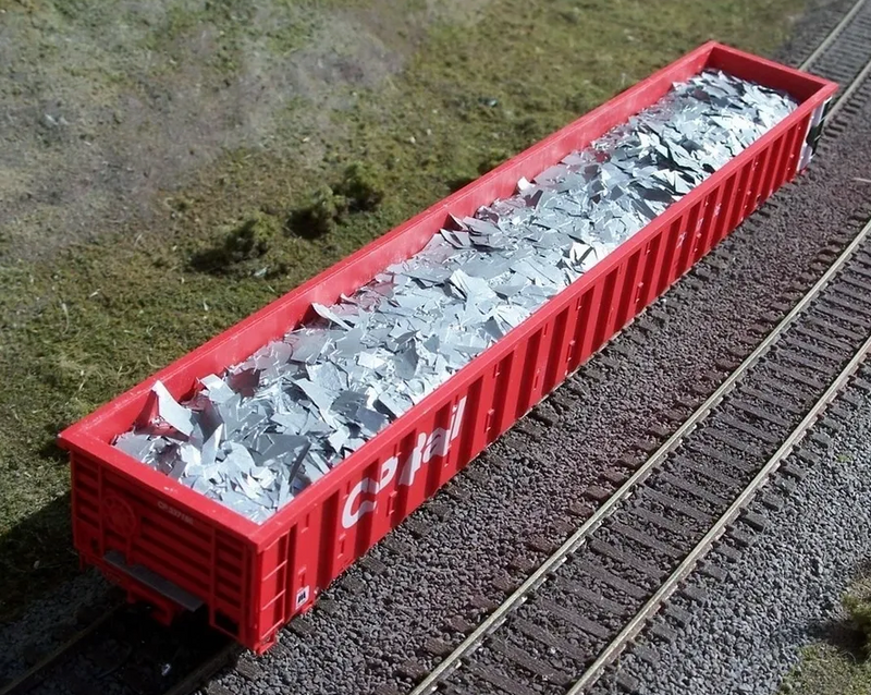 F&N Hobbies 81508 HO Scale Scrap Aluminum Load for Exactrail 65' Gondola