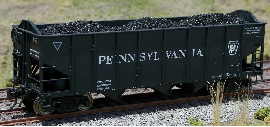 F&N Hobbies 81902 HO Scale Coal Load for BLI H2a 3 Bay Hopper (2 Pack)