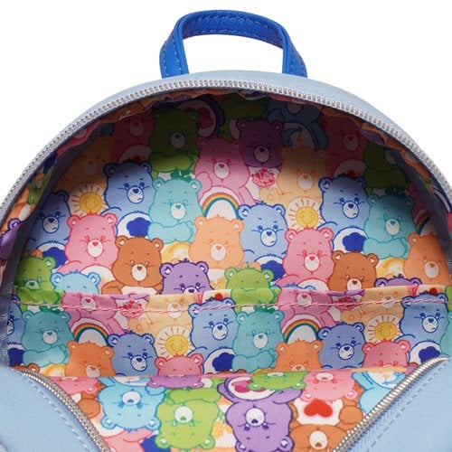 Loungefly Care Bears Grumpy Bear Flocked Mini-Backpack - Entertainment Earth Exclusive