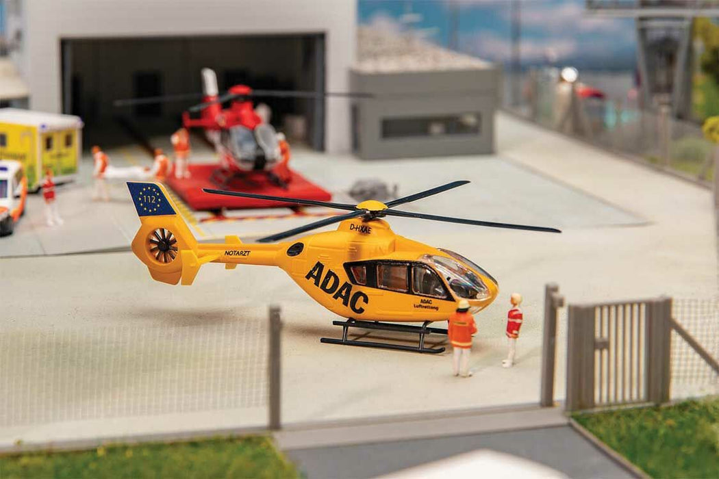 Faller 131021 HO Scale EC135/H135 Helicopter With ADAC and OAMTC Decals