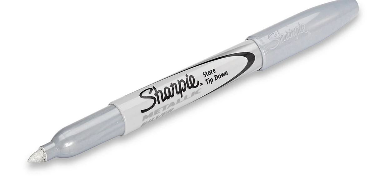 Fine Metallic Silver Sharpie Marker — White Rose Hobbies