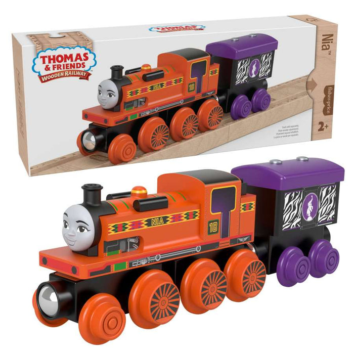 Fisher Price Thomas & Friends Wooden Railway Nia The Loco and Car