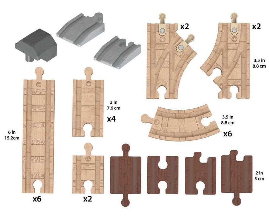 Fisher Price Thomas & Friends Wooden Railway Track Expansion Pack