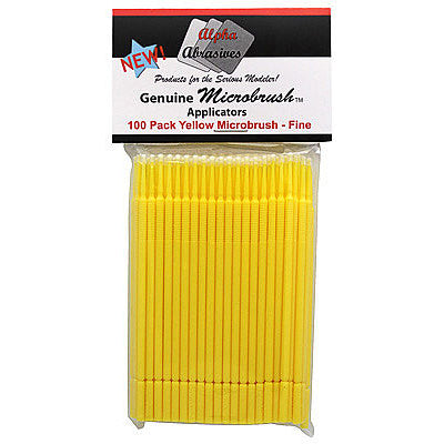 Flex-I-File 1351 Yellow Micro Brushes Fine (100 Pack)