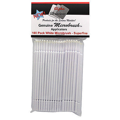 Flex-I-File 1353 White Micro Brushes Super Fine (100 Pack)