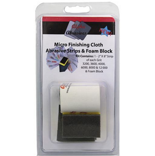 Flex-I-File 3000 Micro Finishing Abrasive Strips with Foam Block