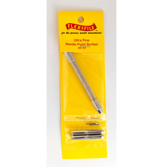 Flex-I-File 6114 Ultra-Fine Needlepoint Scriber with 2 Coarse & 2 Fine Needles