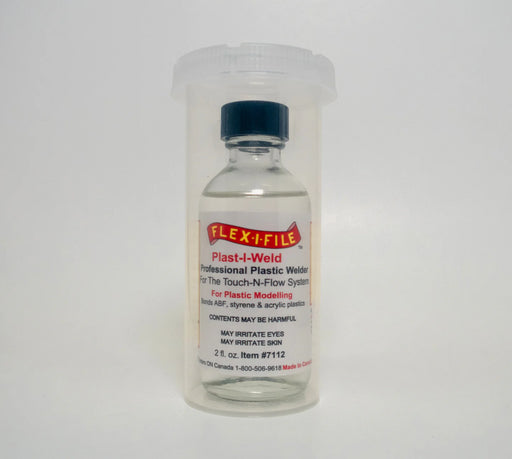 Flex-I-File 7112 Plast-I-Weld Solvent Cement 2oz. Bottle
