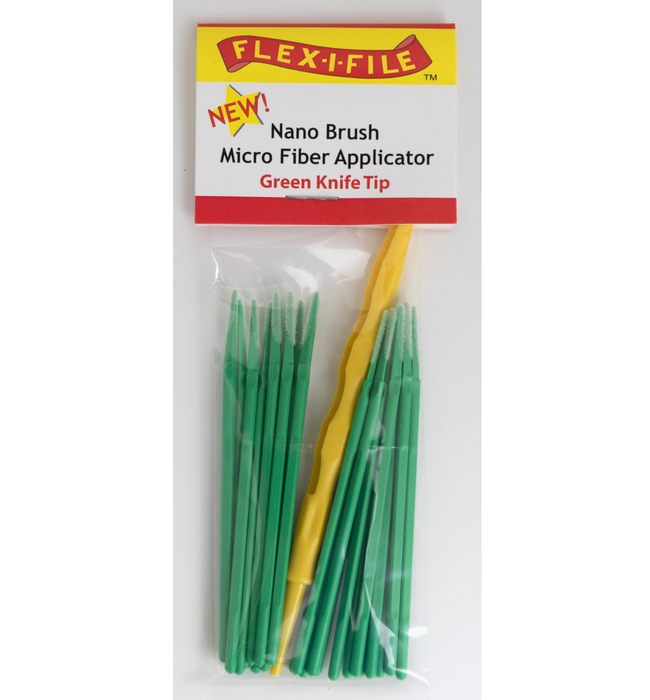Flex-I-File N938001 Nano Brushes Green Knife Tip