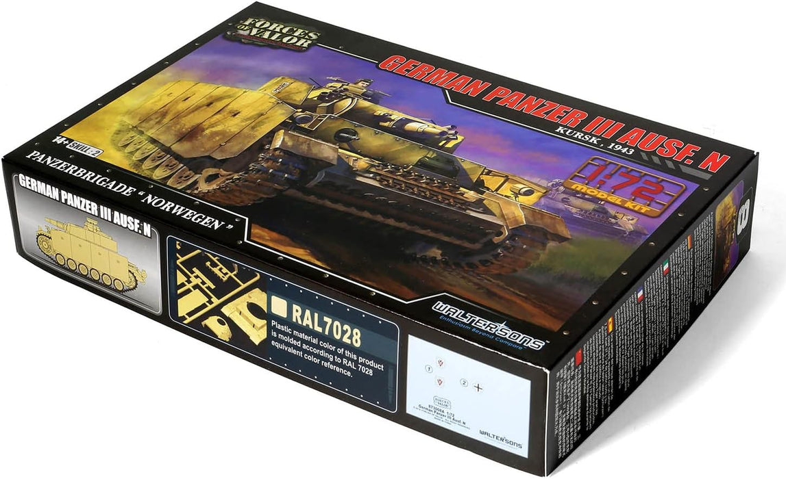Forces of Valor 873008A 1/72 German Panzer III Ausf.N Model Tank Kit