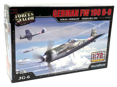 Forces of Valor 873012A 1/72 German FW 190 D-9 Plastic Model Airplane Kit