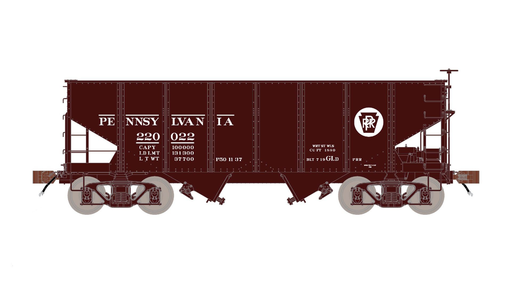 Fox Valley Models 15029 HO Scale USRA 55-Ton 2-Bay Open Hopper Pennsylvania PRR 220248