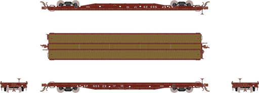 Fox Valley Models 15037 HO Scale 60' P-S F60GH Flatcar Santa Fe ATSF 95329