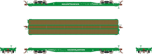Fox Valley Models 15046 HO Scale 60' P-S F60GH Flatcar BN 630827