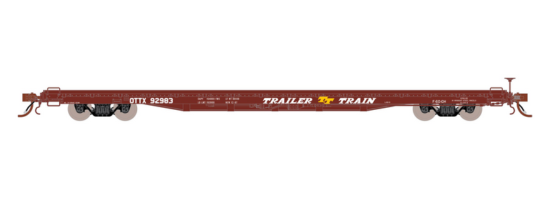 Fox Valley Models 15065 HO Scale 60' P-S F60GH Flatcar Trailer Train OTTX 93932