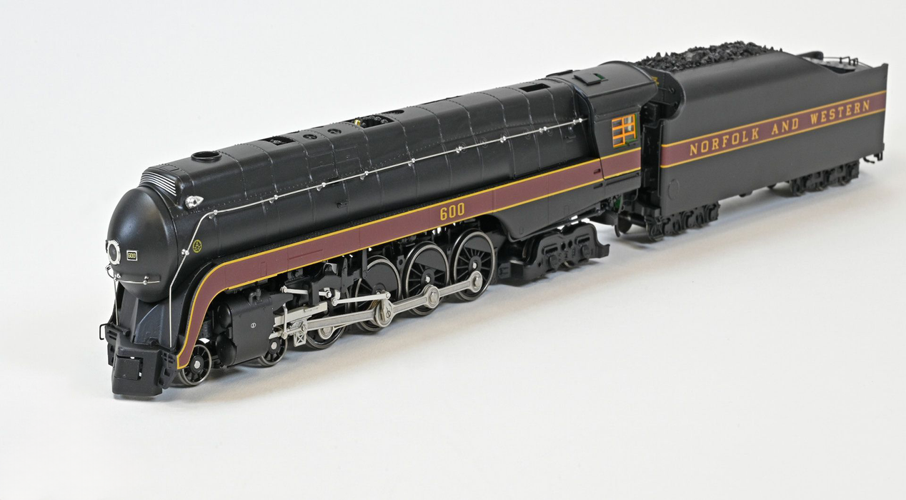 Fox Valley Models 38840 HO Scale N&W Class J 4-8-4, Norfolk & Western Early As Built N&W 600