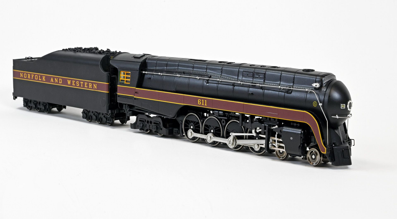 Fox Valley Models 38844 HO Scale N&W Class J 4-8-4, Norfolk & Western Late As Built N&W 611