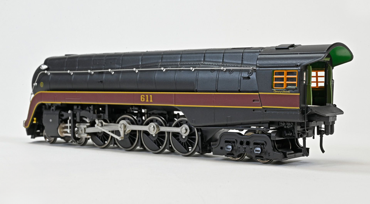 Fox Valley Models 38845 HO Scale N&W Class J 4-8-4, Norfolk & Western Spirit of Roanoke/Post 2015 N&W 611 DCC & Sound