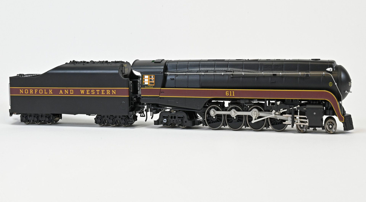 Fox Valley Models 38846 HO Scale N&W Class J 4-8-4, Norfolk & Western Spirit of Roanoke/Post 2015 N&W 611