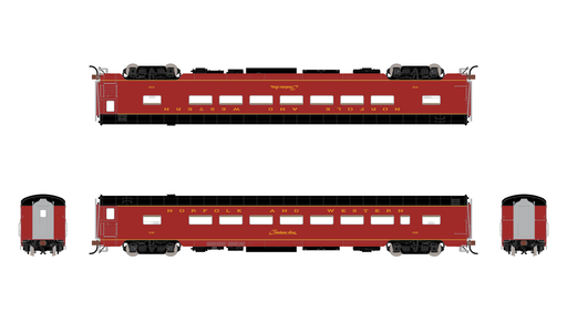 Fox Valley Models 38853 HO Scale Pullman-Standard Coach Norfolk & Western Powhatan Arrow N&W 537