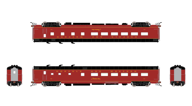 Fox Valley Models 38855 HO Scale Pullman-Standard Diner Car Norfolk & Western Powhatan Arrow N&W 491