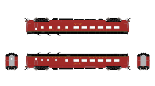 Fox Valley Models 38855 HO Scale Pullman-Standard Diner Car Norfolk & Western Powhatan Arrow N&W 491