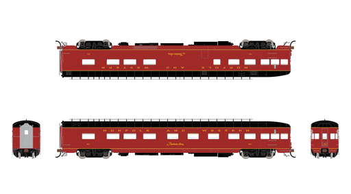 Fox Valley Models 38856 HO Scale Pullman-Standard Observation Car Norfolk & Western Powhatan Arrow N&W 581