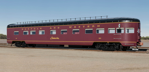 Fox Valley Models 38856 HO Scale Pullman-Standard Observation Car Norfolk & Western Powhatan Arrow N&W 581