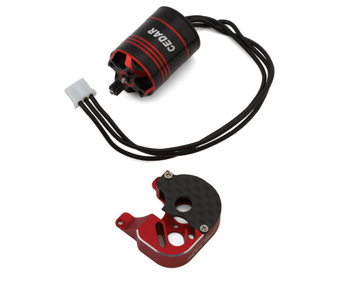 Furitek 2307 Cedar Inrunner Brushless Motor with 11T Steel Pinion & Motor Mount fits SCX24