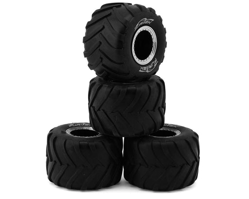 Furitek 2311 Micro Monster Truck Tires & Bead-Lock Wheels Set (4 Pack)