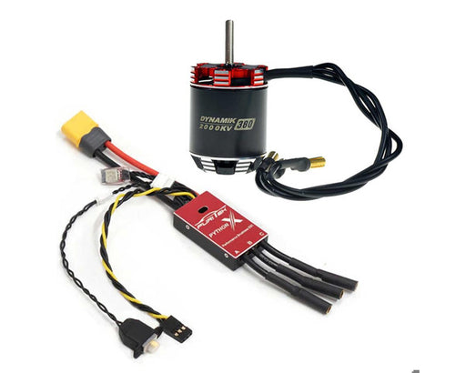 Furitek 2569 Python X 80A 1/10 Crawler Brushless ESC & Motor Combo (DYNAMIK 380)