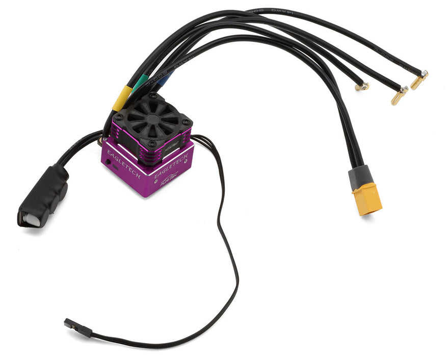 Furitek 2671 Purple EagleTech 160A 1/10 Sensored Brushless ESC with Cooling Fan
