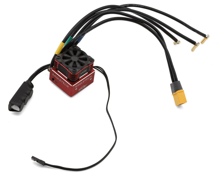 Furitek 2672 Red EagleTech 160A 1/10 Sensored Brushless ESC with Cooling Fan