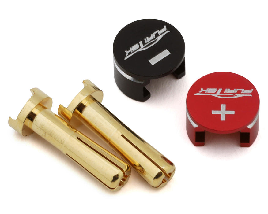 Furitek 2678 LowPro Bullet Plug Grips with 4mm Bullets (Black/Red)