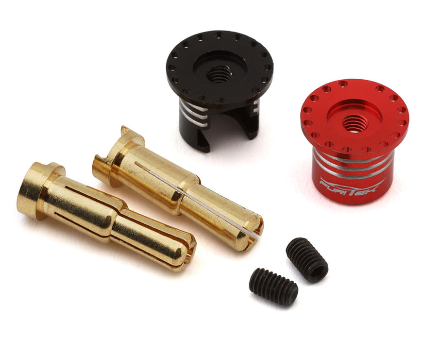 Furitek 2683 Heatsink Bullet Plug Grips with 4-5mm Bullets (Black/Red)