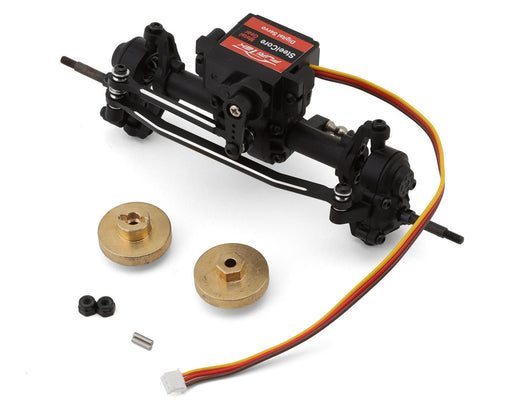 Furitek 2708 TerraX Active Pro Pre-Assembled Front Axle Set with Servo & Brass Weights
