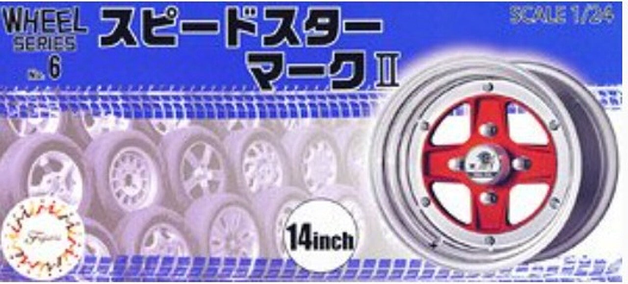 Fujimi 19347 1/24 SSR Mark II 14" Tire & Wheel (Set of 4)