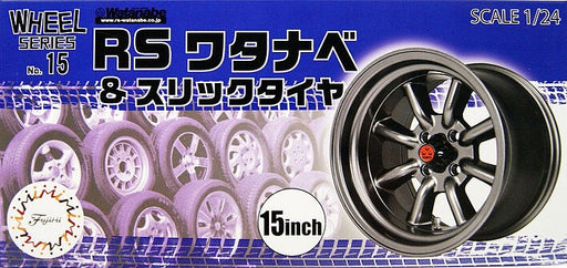 Fujimi 19356 1/24 RS Watanabe & Slick 15" Tire & Wheel (Set of 4)