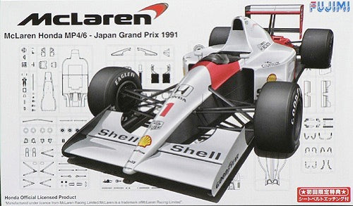 Fujimi 9044 1/20 1991 McLaren Honda MP4/6 Japan Grand Prix Formula 1 Race Car Model Kit