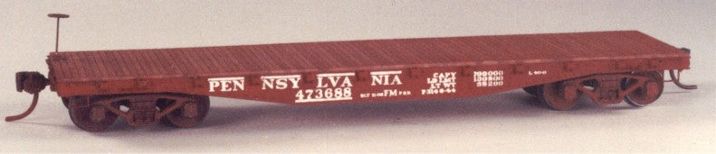 Funaro & Camerlengo 6501 HO Scale FM Flatcar Kit PRR (2 Cars with Decals)